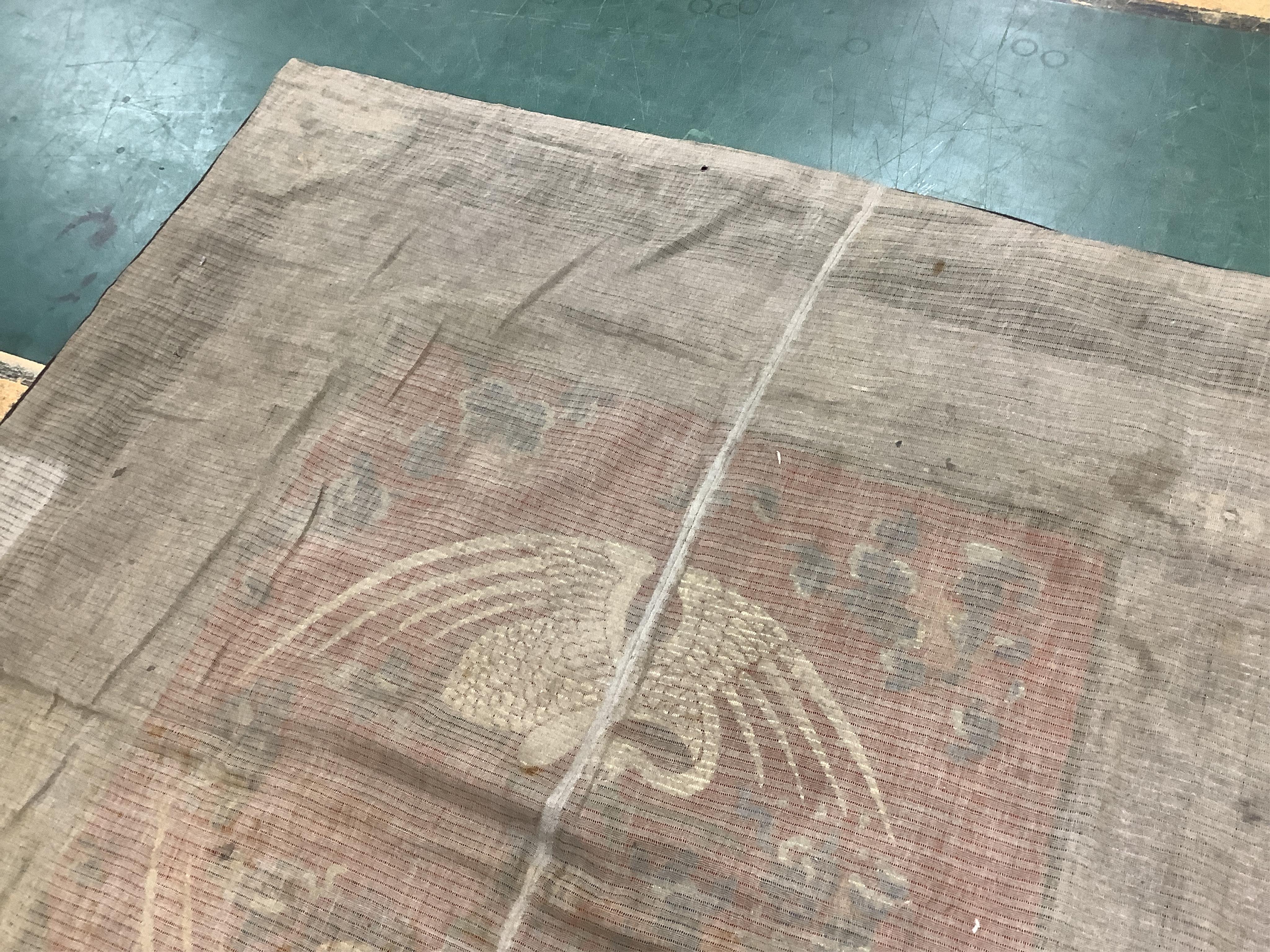 A Chinese embroidered silk ‘crane’ panel, early 20th century